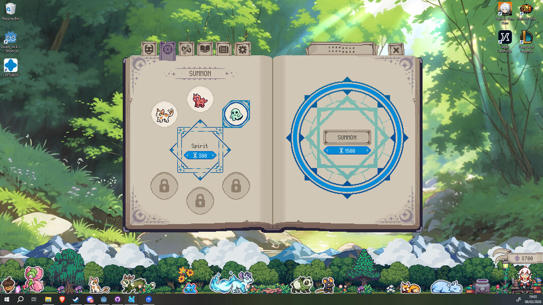 Familiar Findings - Summon Page